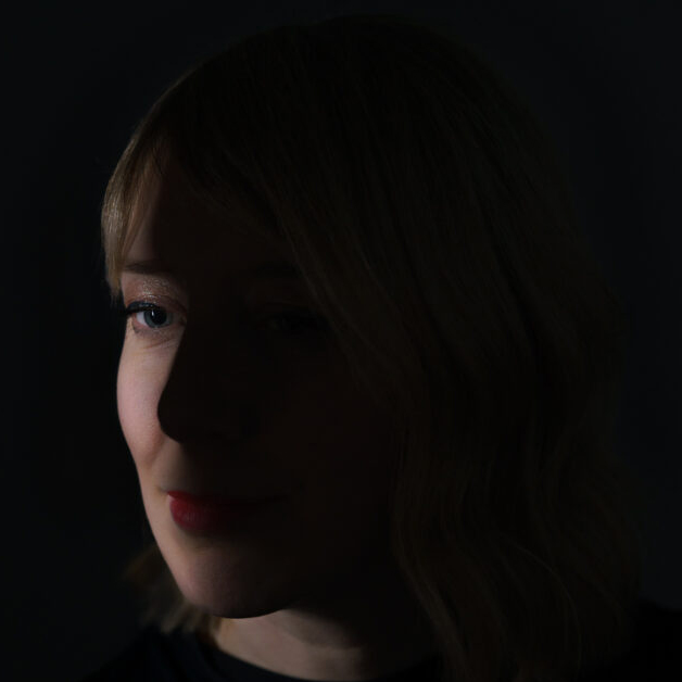 Katie Paterson in a shadow